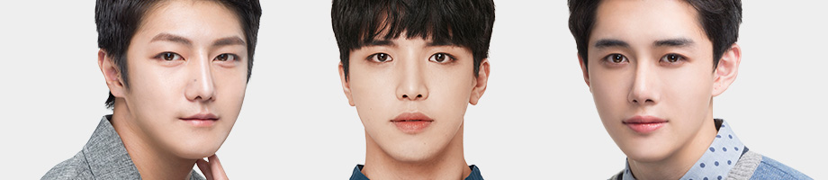 부드러우면서도 남성적인 매력을 어필할 수 있는 얼굴형으로 개선