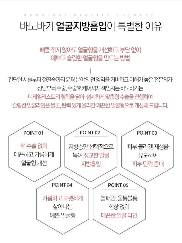 바노바기 얼굴지방흡이 특별한 이유