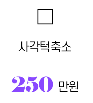 긴곡선 사각턱축소